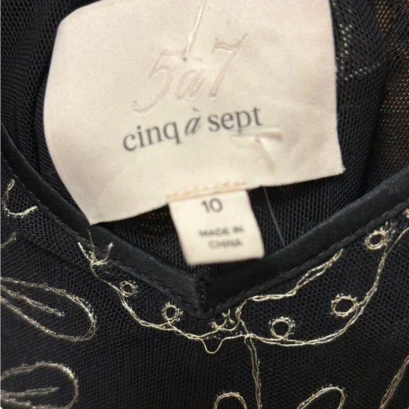 Cinq a Sept Black Ruffled Mini Dress - Picture 4 of 5